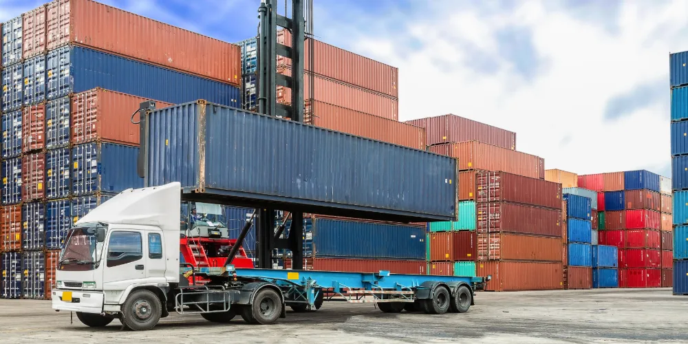 Example of intermodal containerisation