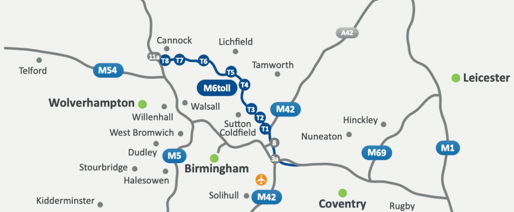 M6 toll smart motorway