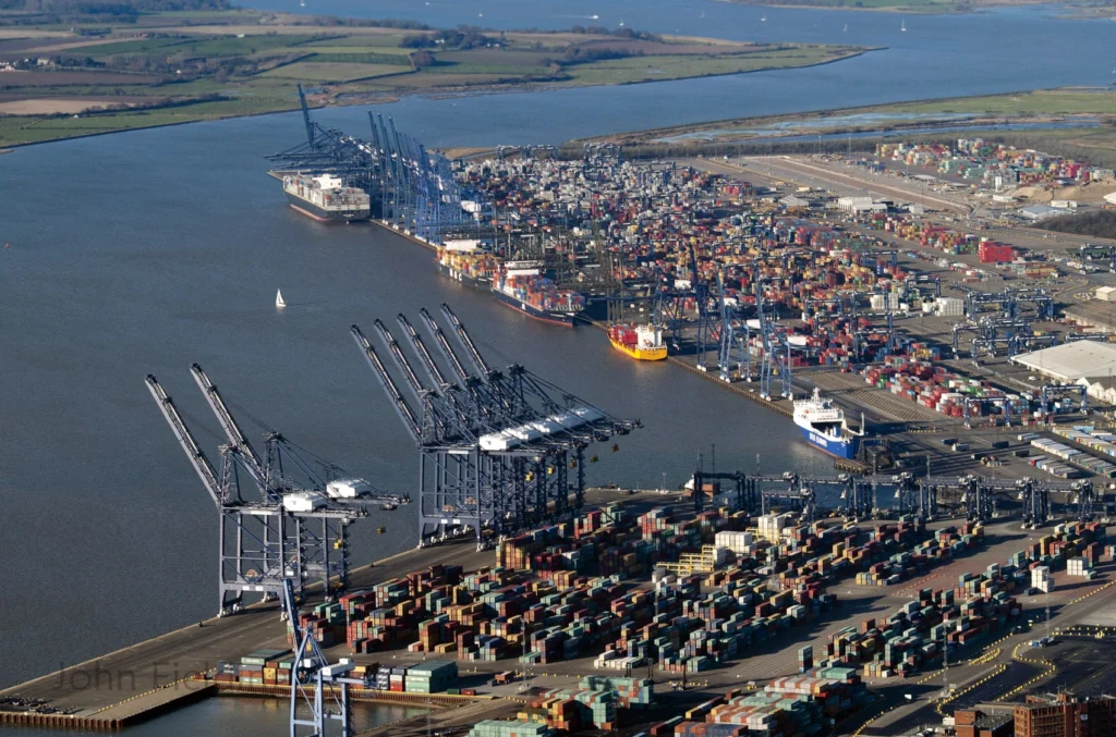 The Port of Felixstowe logistics hub