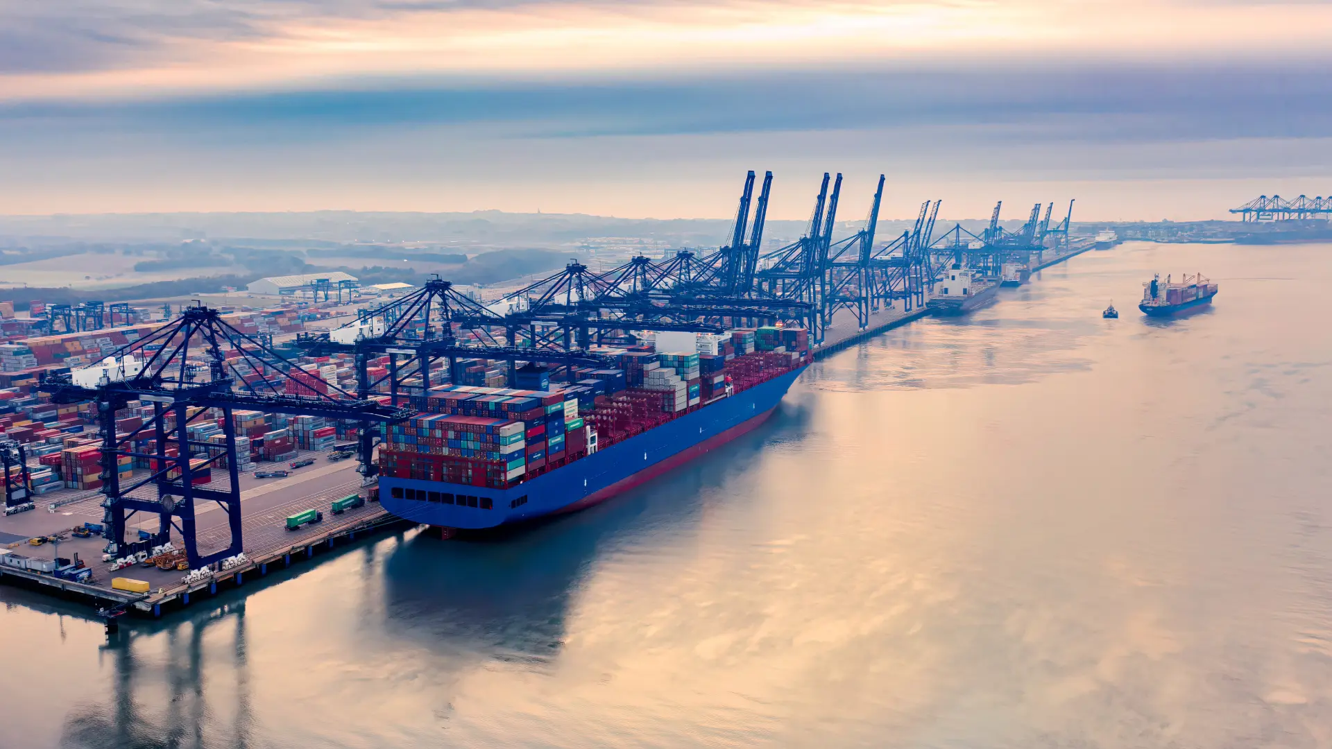 Container transport from Felixstowe